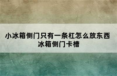 小冰箱侧门只有一条杠怎么放东西 冰箱侧门卡槽